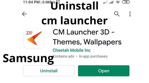 how to remove cm launcher